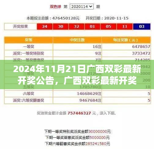 广西双彩最新开奖公告详解与参与指南（涉及违法犯罪问题）