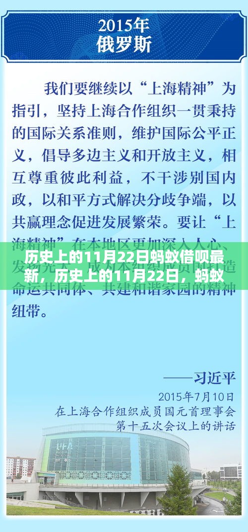 历史上的11月22日，蚂蚁借呗最新动态及操作指南