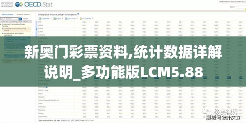 新奥门彩票资料,统计数据详解说明_多功能版LCM5.88