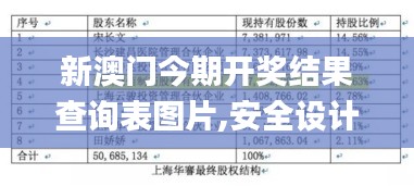 新澳门今期开奖结果查询表图片,安全设计方案评估_生态版GMG5.37