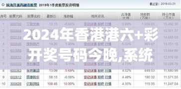 2024年香港港六+彩开奖号码今晚,系统分析方案设计_套件版DPO5.23