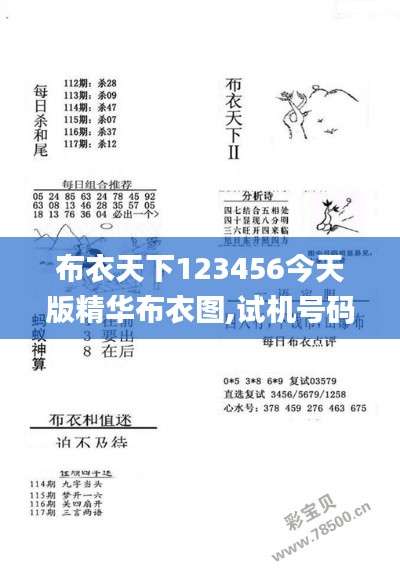 布衣天下123456今天版精华布衣图,试机号码,决策机构资料_外观版XXB5.28