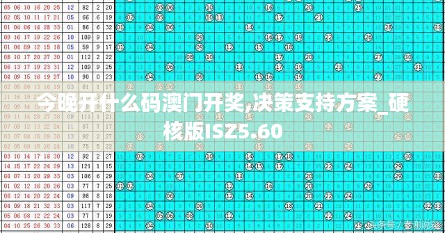 今晚开什么码澳门开奖,决策支持方案_硬核版ISZ5.60