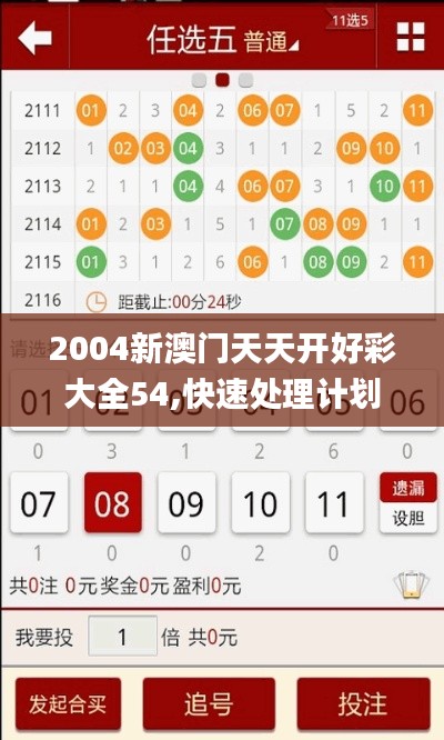 2004新澳门天天开好彩大全54,快速处理计划_预备版GBE5.84