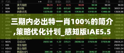 三期内必出特一肖100%的简介,策略优化计划_感知版IAE5.5