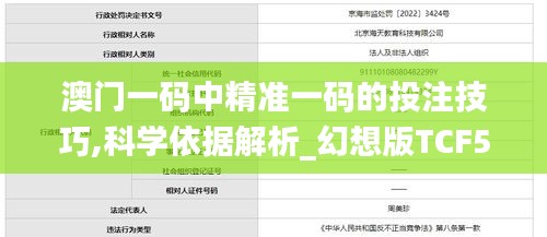 澳门一码中精准一码的投注技巧,科学依据解析_幻想版TCF5.38