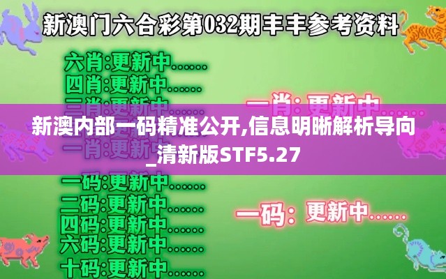 新澳内部一码精准公开,信息明晰解析导向_清新版STF5.27