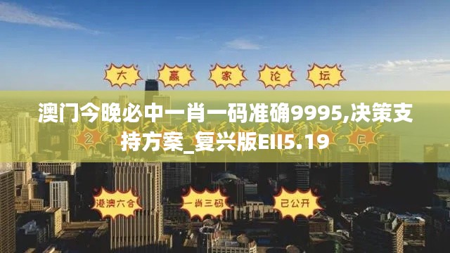 澳门今晚必中一肖一码准确9995,决策支持方案_复兴版EII5.19