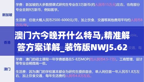 澳门六今晚开什么特马,精准解答方案详解_装饰版NWJ5.62