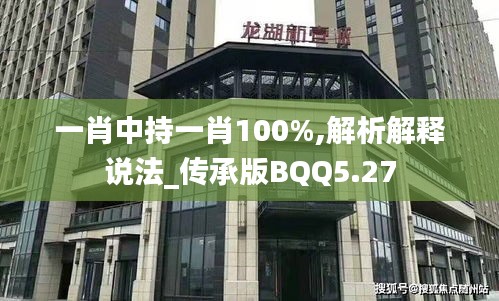 一肖中持一肖100%,解析解释说法_传承版BQQ5.27