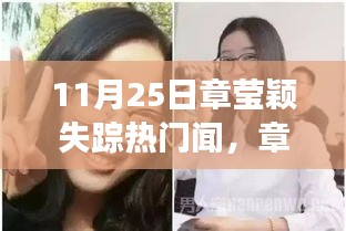 章莹颖失踪事件关注指南，如何追踪事件进展与参与网络互助行动最新动态？