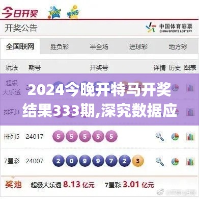 2024今晚开特马开奖结果333期,深究数据应用策略_时刻版MIS11.2