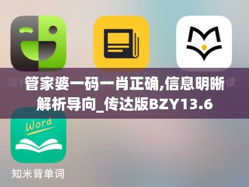 管家婆一码一肖正确,信息明晰解析导向_传达版BZY13.6