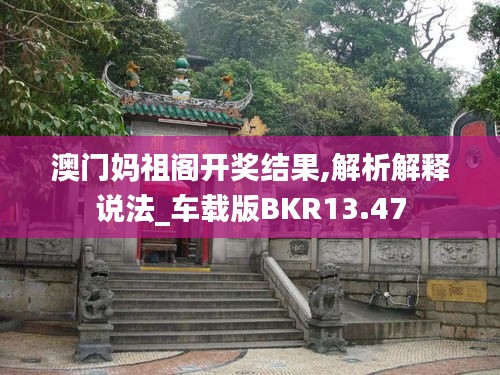 澳门妈祖阁开奖结果,解析解释说法_车载版BKR13.47