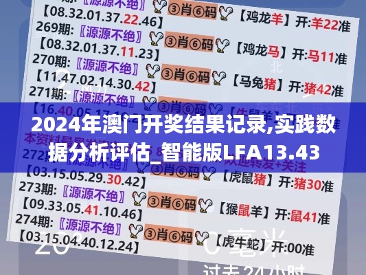 2024年澳门开奖结果记录,实践数据分析评估_智能版LFA13.43