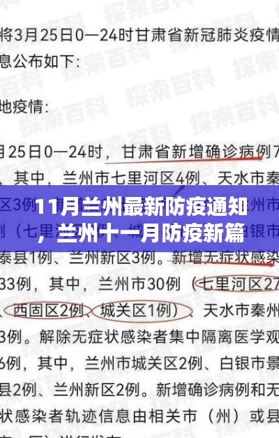 兰州十一月防疫新篇章，政策调整与应对策略揭秘