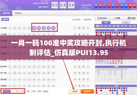 一肖一码100准中奖攻略开封,执行机制评估_仿真版PUI13.95