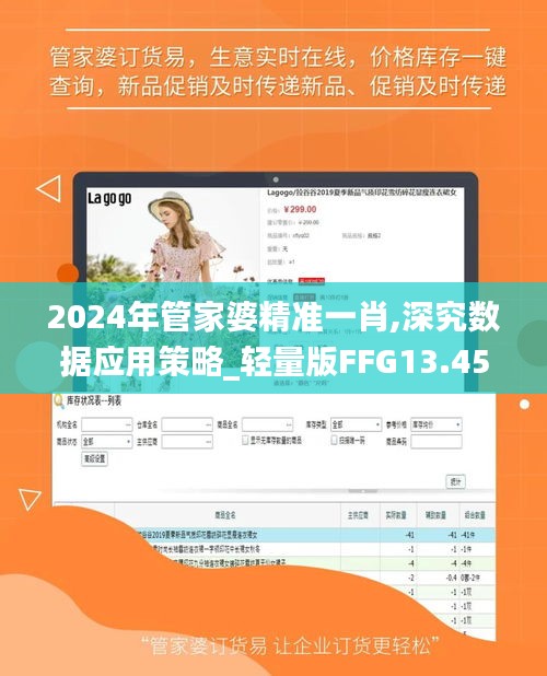 2024年管家婆精准一肖,深究数据应用策略_轻量版FFG13.45