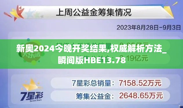 新奥2024今晚开奖结果,权威解析方法_瞬间版HBE13.78