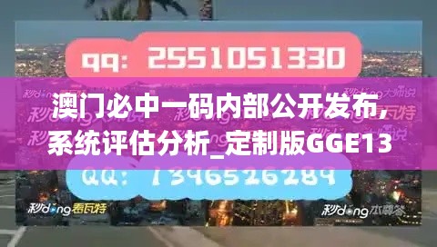 澳门必中一码内部公开发布,系统评估分析_定制版GGE13.88