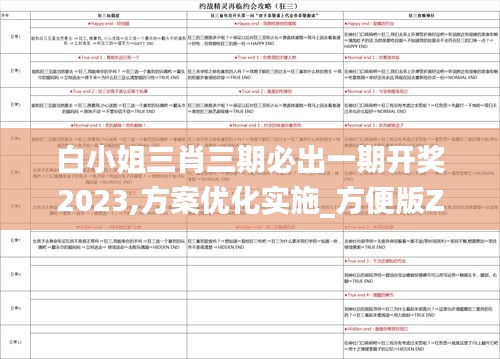 白小姐三肖三期必出一期开奖2023,方案优化实施_方便版ZOA13.36