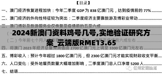 2024新澳门资料鸡号几号,实地验证研究方案_云端版RME13.65