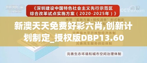 新澳天天免费好彩六肖,创新计划制定_授权版DBP13.60