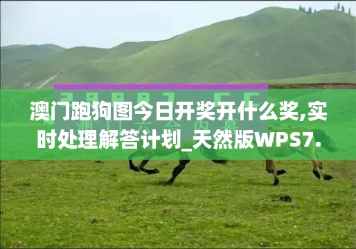 澳门跑狗图今日开奖开什么奖,实时处理解答计划_天然版WPS7.73