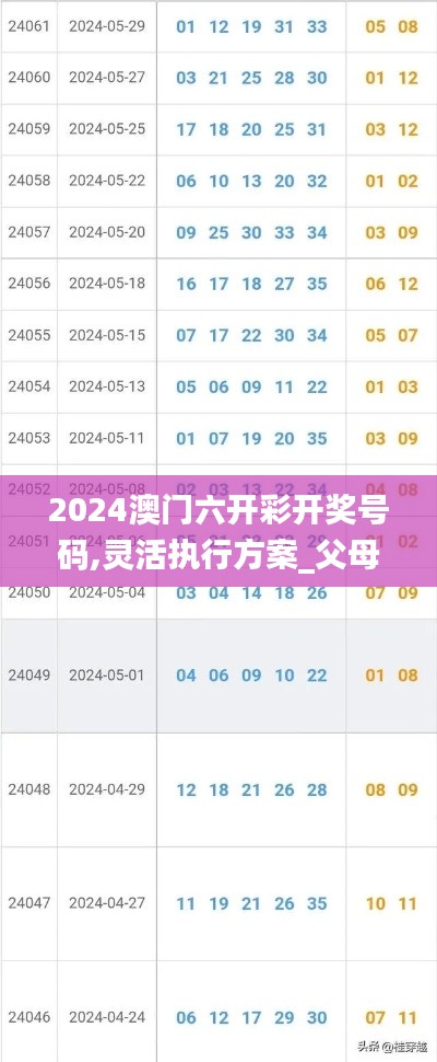 2024澳门六开彩开奖号码,灵活执行方案_父母版ULA7.76