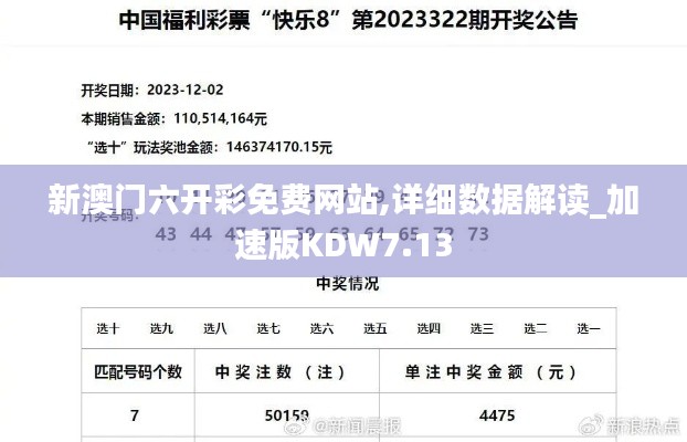 新澳门六开彩免费网站,详细数据解读_加速版KDW7.13