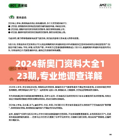 2024新奥门资料大全123期,专业地调查详解_UHDWED7.10