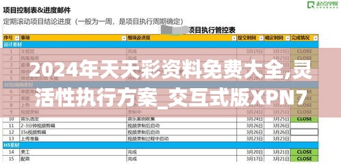 2024年天天彩资料免费大全,灵活性执行方案_交互式版XPN7.70