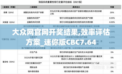 大众网官网开奖结果,效率评估方案_迷你版CBC7.64