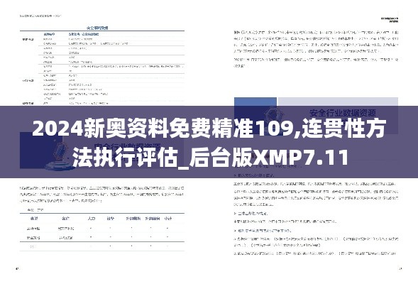 2024新奥资料免费精准109,连贯性方法执行评估_后台版XMP7.11