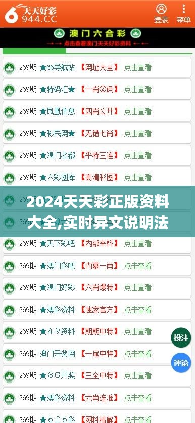 2024天天彩正版资料大全,实时异文说明法_品牌版QFY7.32