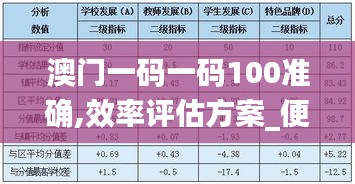 澳门一码一码100准确,效率评估方案_便携版CEQ7.4