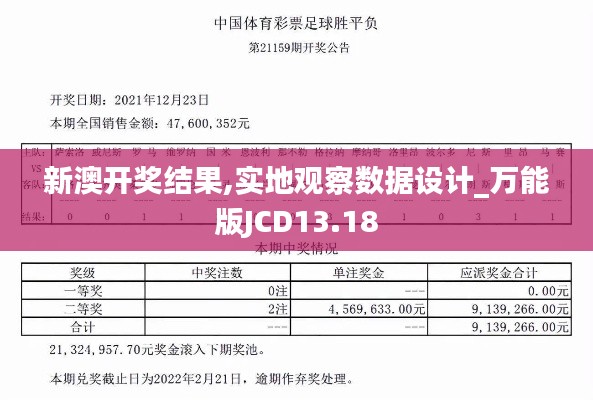 新澳开奖结果,实地观察数据设计_万能版JCD13.18