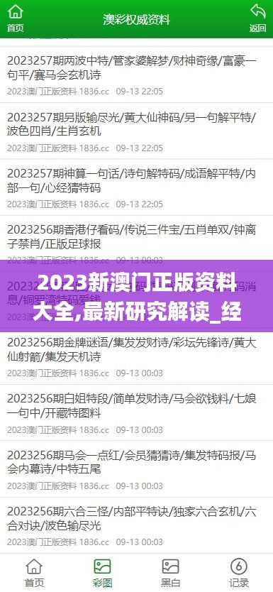 2023新澳门正版资料大全,最新研究解读_经典版YNB13.39