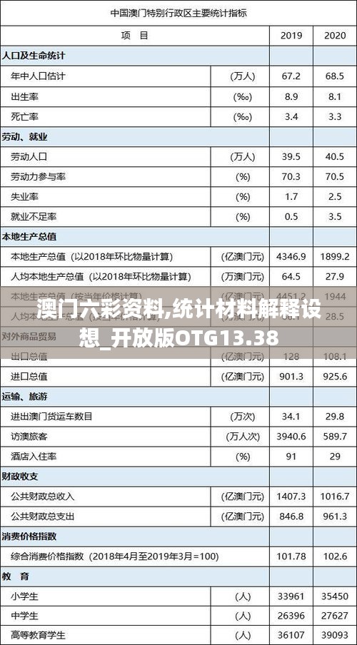 澳门六彩资料,统计材料解释设想_开放版OTG13.38