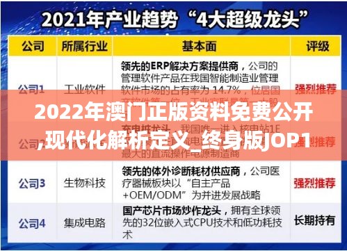 2022年澳门正版资料免费公开,现代化解析定义_终身版JOP13.88