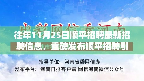 揭秘顺平招聘最新科技革新风潮，引领高科技产品体验之旅的招聘之旅重磅发布！