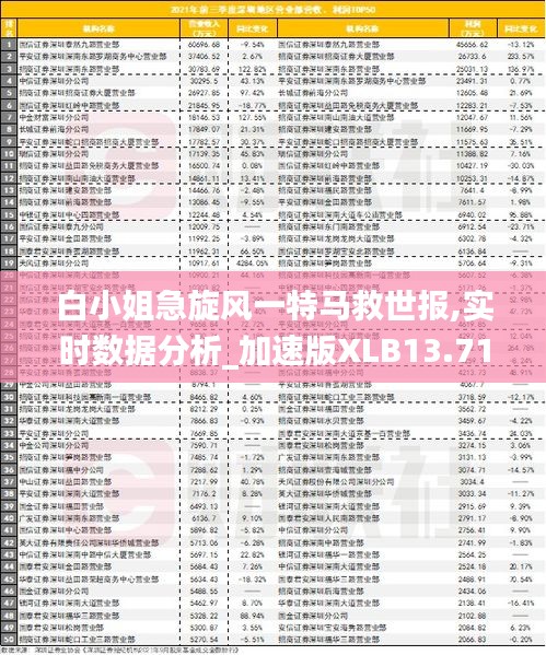 白小姐急旋风一特马救世报,实时数据分析_加速版XLB13.71