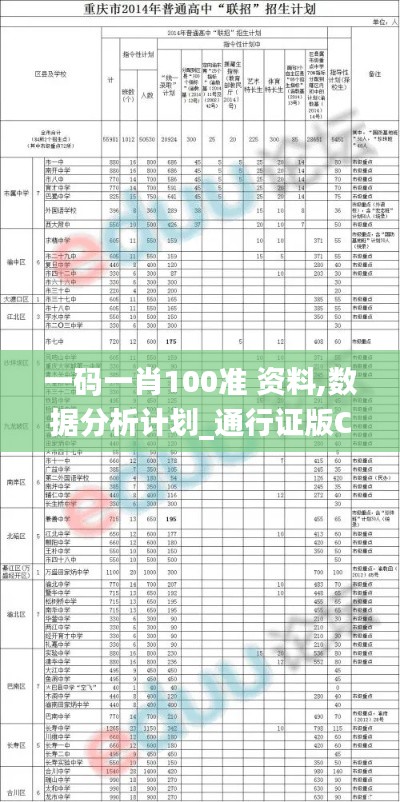 一码一肖100准 资料,数据分析计划_通行证版CWO13.97