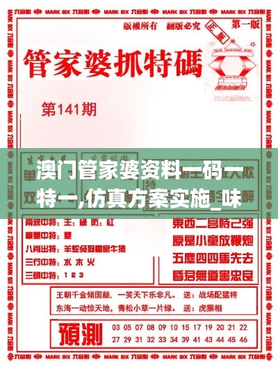 澳门管家婆资料一码一特一,仿真方案实施_味道版XSJ13.35