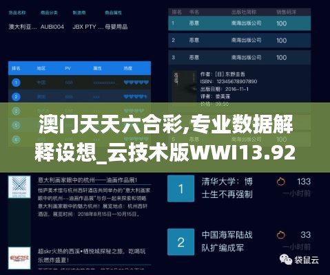 澳门天天六合彩,专业数据解释设想_云技术版WWI13.92