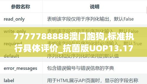 7777788888澳门跑狗,标准执行具体评价_抗菌版UOP13.17