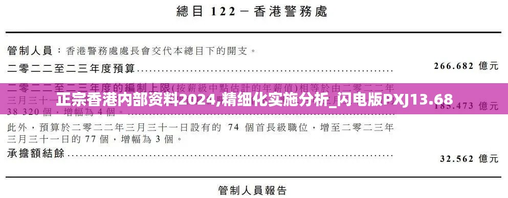 正宗香港内部资料2024,精细化实施分析_闪电版PXJ13.68