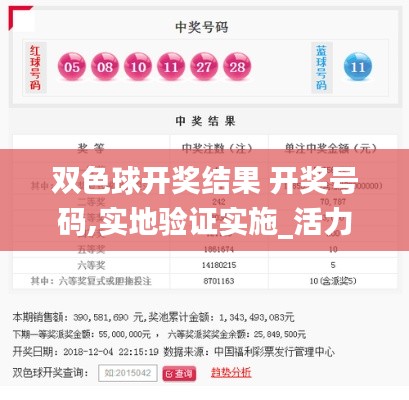 双色球开奖结果 开奖号码,实地验证实施_活力版ANS13.13