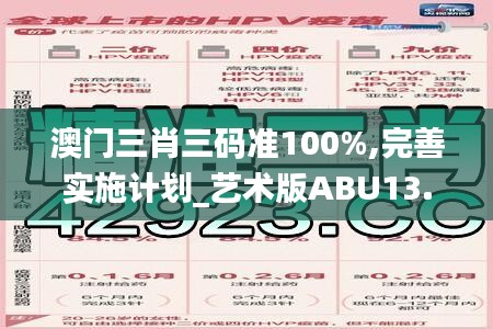 澳门三肖三码准100%,完善实施计划_艺术版ABU13.38