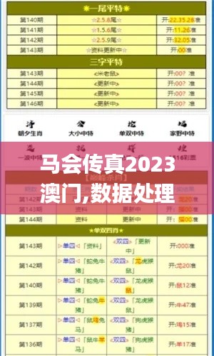 马会传真2023澳门,数据处理和评价_月光版CKA13.55